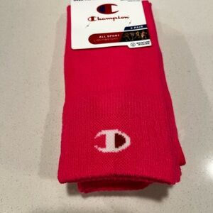 Champion All Sport Athletic over the calf  Socks with Logo - neon pink   large